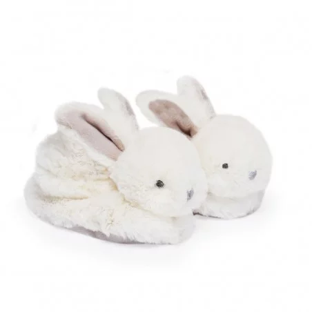 Lapin Bonbon - Chausson Doudou Et Compagnie Avec Hochet Taupe 6 Lapin Bonbon - Chausson Doudou Et Compagnie Avec Hochet Taupe – Image 4