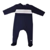 Babygrow à Nervures Et Broderie Laranjinha 2 Babygrow à Nervures Et Broderie Laranjinha -C Comme Cadeau Soldes babygrow a plissures et broderie