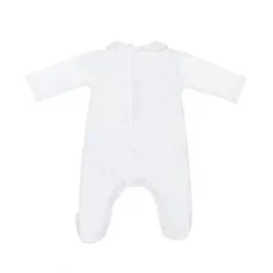 Babygrow à Plissures Et Broderie Laranjinha -C Comme Cadeau Soldes babygrow a plissures et broderie laranjinha 3