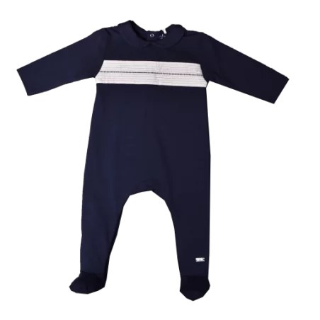 Babygrow à Nervures Et Broderie Laranjinha 3 Babygrow à Nervures Et Broderie Laranjinha