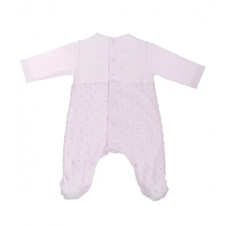 Babygrow Deux En Un Jacquard à Pois Laranjinha - 6 Mois 3 Babygrow Deux En Un Jacquard à Pois Laranjinha - 6 Mois – Image 2