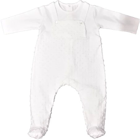 Babygrow Deux En Un Jacquard à Pois Laranjinha - 6 Mois 5 Babygrow Deux En Un Jacquard à Pois Laranjinha - 6 Mois – Image 4