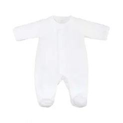 Babygrow Velours Ouverture Frontale Laranjinha - 3 Mois