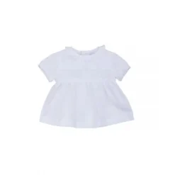 Blouse Blanche 100% Coton Laranjinha - 6 Mois