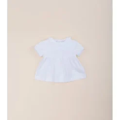 Blouse Blanche 100% Coton Laranjinha - 6 Mois -C Comme Cadeau Soldes blouse blanche 100 coton laranjinha 6 mois 3