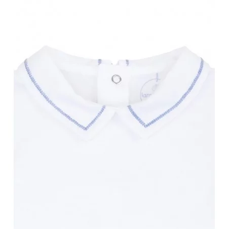 Body Manche Courte à Col Chemise 100% Coton Laranjinha 4 Body Manche Courte à Col Chemise 100% Coton Laranjinha – Image 3