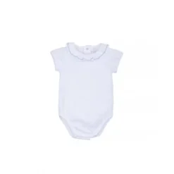 Body Manche Courte Col Froncé Laranjinha - 3 Mois