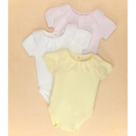 Body Volant En Maille De Coton à Col Laranjinha - 6 Mois 4 Body Volant En Maille De Coton à Col Laranjinha - 6 Mois – Image 2