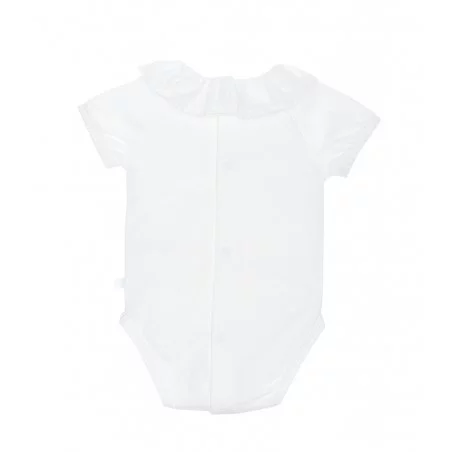 Body Volant En Maille De Coton à Col Laranjinha - 6 Mois 5 Body Volant En Maille De Coton à Col Laranjinha - 6 Mois – Image 3