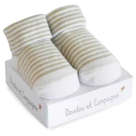 Chaussettes De Naissance à Rayures 0-6 Mois 3 Chaussettes De Naissance à Rayures 0-6 Mois