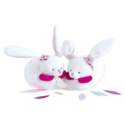 Chaussons Avec Hochet Doudou Et Compagnie - Lapin Cerise -C Comme Cadeau Soldes chaussons avec hochet doudou et compagnie lapin cerise 3
