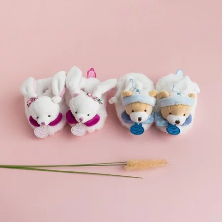 Chaussons Avec Hochet Doudou Et Compagnie - Petit Chou 5 Chaussons Avec Hochet Doudou Et Compagnie - Petit Chou – Image 3