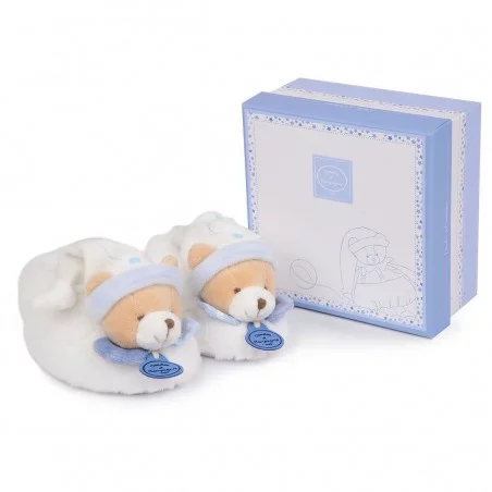 Chaussons Avec Hochet Doudou Et Compagnie - Petit Chou 3 Chaussons Avec Hochet Doudou Et Compagnie - Petit Chou
