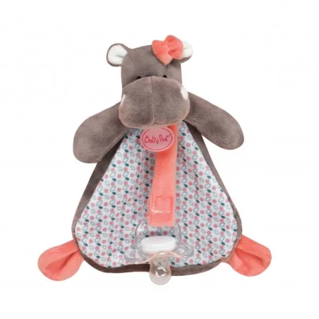 Doudou Attache-sucette Hippo - Baby Nat' 4 Doudou Attache-sucette Hippo - Baby Nat' – Image 2