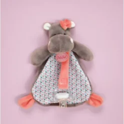 Doudou Attache-sucette Hippo - Baby Nat' 7 Doudou Attache-sucette Hippo - Baby Nat' -C Comme Cadeau Soldes doudou attache sucette hippo baby nat 1 2