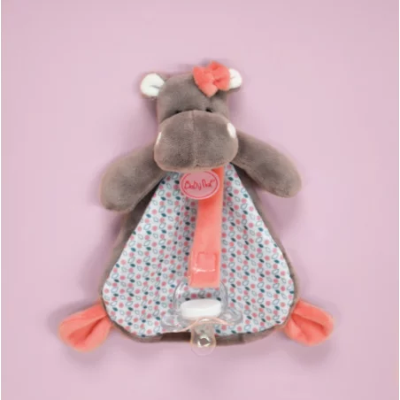 Doudou Attache-sucette Hippo - Baby Nat' 5 Doudou Attache-sucette Hippo - Baby Nat' – Image 3