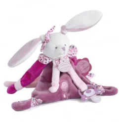 Doudou Et Compagnie - Attache Sucette Lapin Cerise 17 Cm -C Comme Cadeau Soldes doudou et compagnie attache sucette lapin cerise 17 cm 2