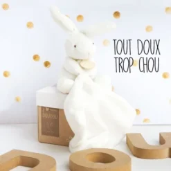 Boite Fleur - Lapin Avec Mouchoir Doudou Et Compagnie -C Comme Cadeau Soldes doudou lapin fleur mouchoir 2