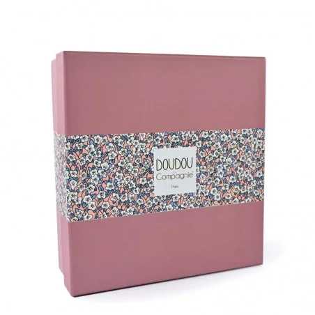 Doudou Lapin Rose Pétale - Collection Bohaime 4 Doudou Lapin Rose Pétale - Collection Bohaime – Image 2