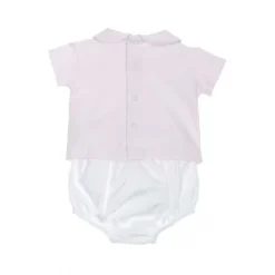 Ensemble à Nervures Et Broderie Laranjinha - 6 Mois