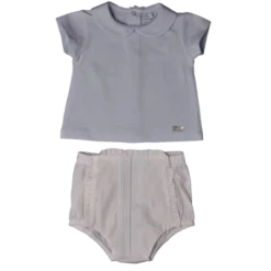 Ensemble à Nervures Et Broderie Laranjinha - 6 Mois -C Comme Cadeau Soldes ensemble a nervures et broderie laranjinha 6 mois 4