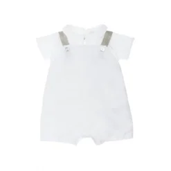 Ensemble Deux En Un En Lin Laranjinha - 3 Mois