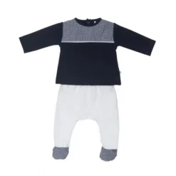 Ensemble Deux Pièces à Carreaux Vichy Laranjinha - 6 Mois