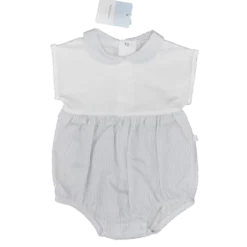 Ensemble En Coton à Volant à Rayures Laranjinha - 6 Mois