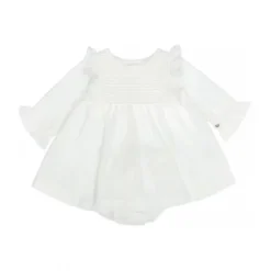 Ensemble Robe Et Culotte En Tissu Double Laranjinha - 6 Mois