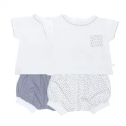 Ensemble Short Et T-shirt à Poche Laranjinha - 6 Mois