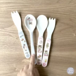 Ernest Et Célestine - Set De 2 Couverts Rose -C Comme Cadeau Soldes ernest et celestine set de 2 couverts rose 3