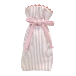 Etui à Biberon à Rayures Roses