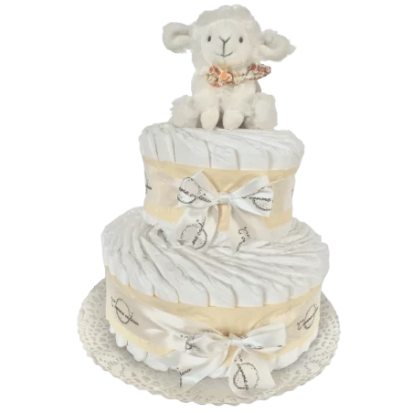 Gâteau De Couches Beige Et Son Mouton 3 Gâteau De Couches Beige Et Son Mouton