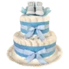 Gâteau De Couches Et Ses Chaussettes Bleues -C Comme Cadeau Soldes gateau de couches et ses chaussettes bleues