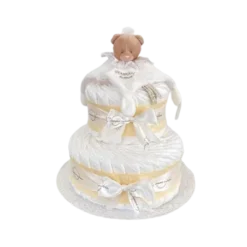 Gâteau De Couches Et Son Doudou Ourson