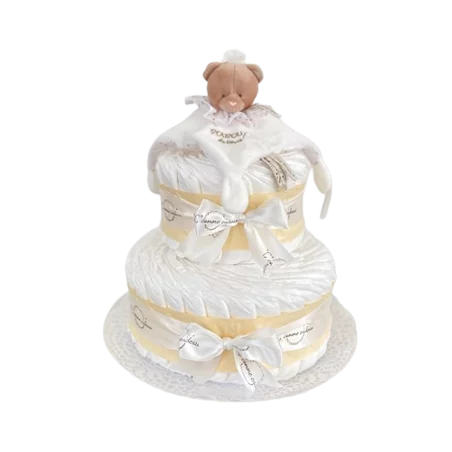 Gâteau De Couches Et Son Doudou Ourson 3 Gâteau De Couches Et Son Doudou Ourson