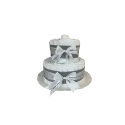 Gâteau De Couches Et Son Panda Gris -C Comme Cadeau Soldes gateau de couches et son panda gris 2