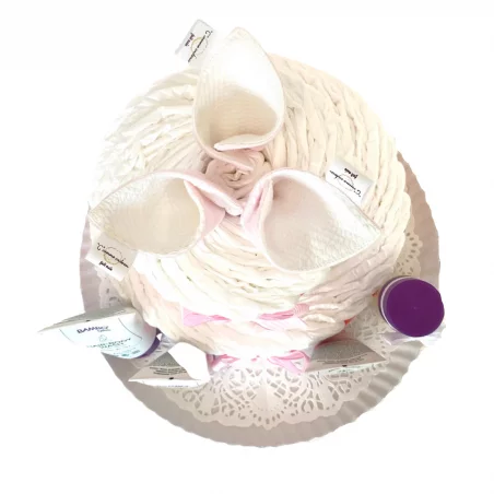 Gâteau De Couches Rose Et Ses Soins De Peau BIO 3 Gâteau De Couches Rose Et Ses Soins De Peau BIO