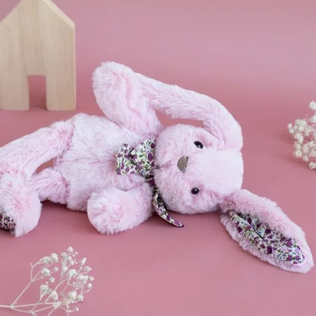 Histoire D'Ours - Lapin Rose 25 Cm 4 Histoire D'Ours - Lapin Rose 25 Cm – Image 2