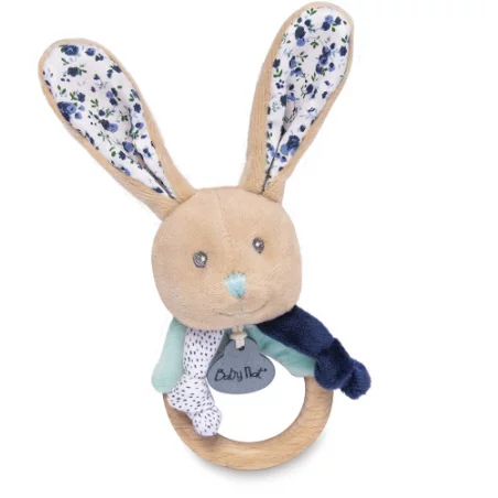 Hochet En Bois Lapin Poupi 4 Hochet En Bois Lapin Poupi – Image 2