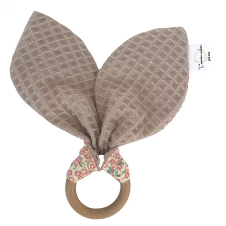 Hochet Oreilles De Lapin Petites Cerises 4 Hochet Oreilles De Lapin Petites Cerises – Image 2