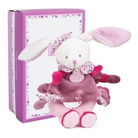 Lapin Cerise - Hochet 19 Cm Doudou Et Compagnie 3 Lapin Cerise - Hochet 19 Cm Doudou Et Compagnie