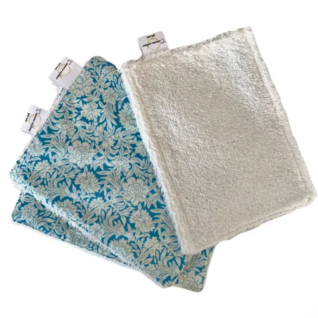 Lot De 4 Lingettes Réutilisables Bleuets Des Champs 4 Lot De 4 Lingettes Réutilisables Bleuets Des Champs – Image 2