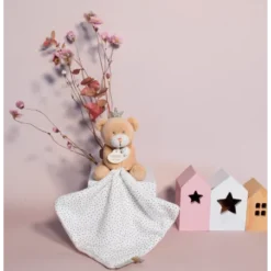 Ours Petit Roi - Pantin Avec Mouchoir Doudou Et Compagnie -C Comme Cadeau Soldes ours petit roi pantin avec mouchoir 1