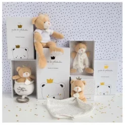 Ours Petit Roi - Pantin Avec Mouchoir Doudou Et Compagnie -C Comme Cadeau Soldes ours petit roi pantin avec mouchoir 2