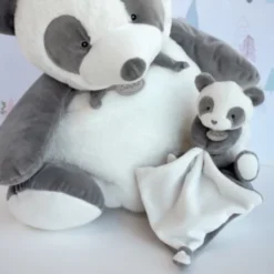 Pantin Avec Doudou Mon P'tit Panda - Baby Nat' 7 Pantin Avec Doudou Mon P'tit Panda - Baby Nat' -C Comme Cadeau Soldes pantin avec doudou mon p tit panda baby nat 1 2