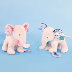 Pantin D'activités éléphant - Baby Nat' -C Comme Cadeau Soldes pantin d activites elephant baby nat 1 2
