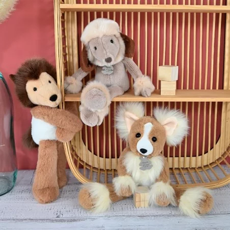 Peluche Chien Colley - 30CM 5 Peluche Chien Colley - 30CM – Image 3