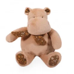Peluche Hippopotame Bandana Beige - 22CM