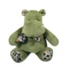 Peluche Hippopotame Bandana Vert - 22CM